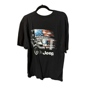 Jedco JEEP Black American Flag T-Shirt Sz XXL NWOT Tub13